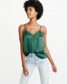 Lace trim cami at Abercrombie & Fitch