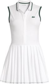 Lacoste Golf Tennis Sleeveless Polo Pleated Dress at Saks Fifth Avenue