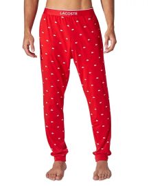 Lacoste Mens Printed Pajama Joggers - Macys at Macys