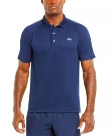 Lacoste Mens SPORT Breathable Run-Resistant Interlock Polo Shirt - Macys at Macys