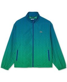 Lacoste Mens Zip-Front Geo Pattern Jacket - Macys at Macys