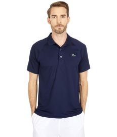 Lacoste Short Sleeve Sport Breathable Run-Resistant Interlock Polo Shirt com at Zappos