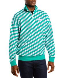 Lacoste Striped Quarter Zip Sweatshirt   Bloomingdales at Bloomingdales