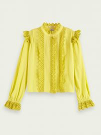 Lacy Long Sleeve Top by Scotch and Soda at Scotch and Soda