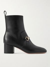 Lady horsebit-detailed leather ankle boots at Net a Porter