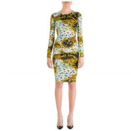 Ladybug Baroque Print Dress by Versace at Italist