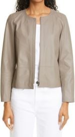 Lafayette 148 Lambskin Leather Jacket at Nordstrom