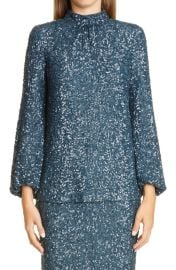 Lafayette 148 NY Axton Sequin Blouse at Nordstrom Rack