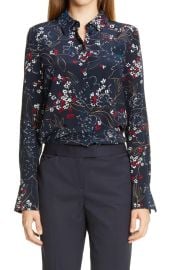 Lafayette 148 NY Scottie Floral Shirt at Nordstrom