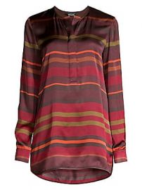 Lafayette 148 New York - Autumn Stripe Tunic Blouse at Saks Fifth Avenue