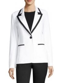 Lafayette 148 New York - Briley Contrast Banding Blazer at Saks Fifth Avenue