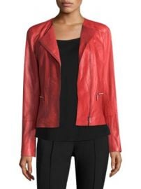 Lafayette 148 New York - Caridee Leather Jacket at Saks Fifth Avenue