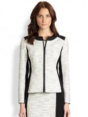 Lafayette 148 New York - Essa Tweed Zip Jacket at Saks Fifth Avenue