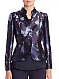 Lafayette 148 New York - Metallic Jacquard Printed Jacket at Saks Off 5th