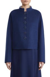 Lafayette 148 New York Band Collar Wool Cashmere Jacket at Nordstrom