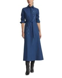 Lafayette 148 New York Baroque Embroidered Dress Bloomingdales at Bloomingdales