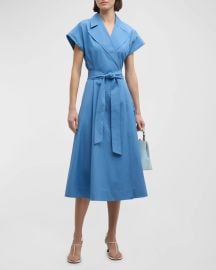 Lafayette 148 New York Belted Wrap Dress at Neiman Marcus