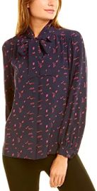 Lafayette 148 New York Cecile Silk Blouse at  Womens Clothing store at Amazon