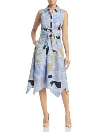 Lafayette 148 New York Cordelia Printed Midi Shirt Dress at Bloomingdales