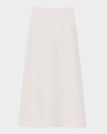 Lafayette 148 New York Double-Faced Wool-Cashmere Midi Skirt at Neiman Marcus