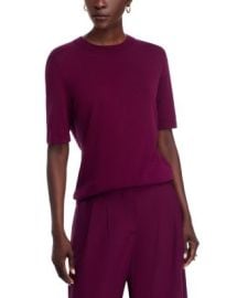 Lafayette 148 New York Elbow Sleeve Crewneck Sweater Bloomingdales at Bloomingdales