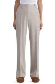 Lafayette 148 New York Gates Stretch Wool Straight Leg Trousers at Nordstrom