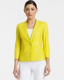 Lafayette 148 New York Georgette Seam Detail Blazer at Bloomingdales