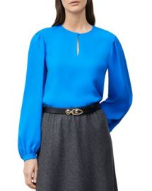 Lafayette 148 New York Layton Puff Sleeve Top   Bloomingdales at Bloomingdales