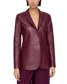 Lafayette 148 New York Leather Blazer Bloomingdales at Bloomingdales