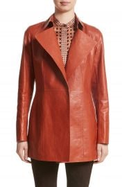 Lafayette 148 New York Leather Trench at Nordstrom