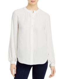 Lafayette 148 New York Lina Blouson Sleeve Silk Blouse   Bloomingdales at Bloomingdales