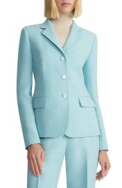 Lafayette 148 New York Notch Collar Three Button Blazer at Nordstrom