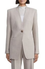 Lafayette 148 New York One-Button Stretch Wool Blazer at Nordstrom