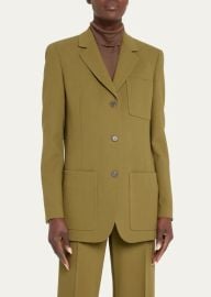 Lafayette 148 New York Patch Pocket Single-Breasted Blazer - at Bergdorf Goodman