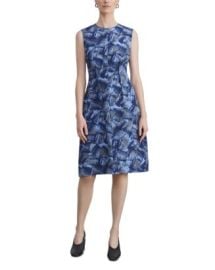 Lafayette 148 New York Printed Flared Silk Sheath Dress Bloomingdales at Bloomingdales