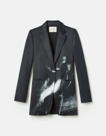 Lafayette 148 New York Printed viscose elongated blazer at Lafayette 148 New York
