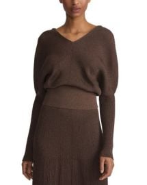 Lafayette 148 New York Ribbed Drop Shoulder Top Bloomingdales at Bloomingdales