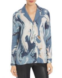 Lafayette 148 New York Rigby Printed Blouse Women - Bloomingdale s at Bloomingdales