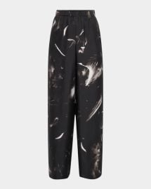 Lafayette 148 New York Riverside Wide Leg Silk Pants at Neiman Marcus
