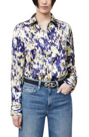 Lafayette 148 New York Scottie Autumn Haze Silk Blouse at Nordstrom