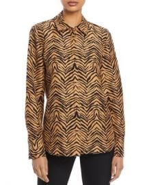 WornOnTV: Meghan’s brown zebra stripe blouse on The View | Meghan ...