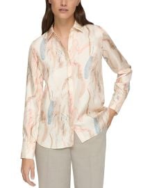 Lafayette 148 New York Scottie Silk Blouse at Gilt