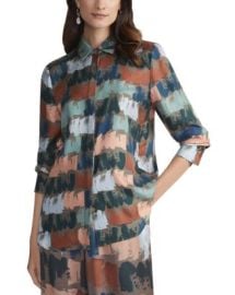 Lafayette 148 New York Scottie Silk Shirt Bloomingdale39s at Bloomingdales