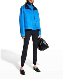 Lafayette 148 New York Simone Wool-Cashmere Reversible Jacket at Neiman Marcus