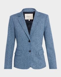 Lafayette 148 New York Single Breasted Donegal Tweed Blazer at Neiman Marcus