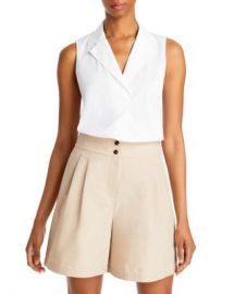 Lafayette 148 New York Siona Sleeveless Collared Shirt   Bloomingdales at Bloomingdales