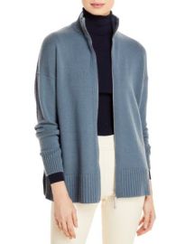 Lafayette 148 New York Stand Cashmere Zip Sweater Bloomingdales at Bloomingdales