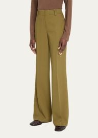 Lafayette 148 New York Sullivan High-Rise Straight-Leg Wool Pants - at Bergdorf Goodman