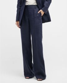 Lafayette 148 New York Sullivan High-Rise Wide-Leg Pants at Neiman Marcus