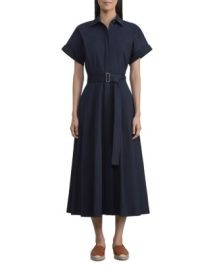 Lafayette 148 New York Upland Belted Midi Shirt Dress   Bloomingdales at Bloomingdales